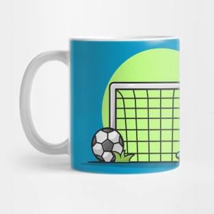 Soccer Field Cartoon Vector Icon Illustration Mug